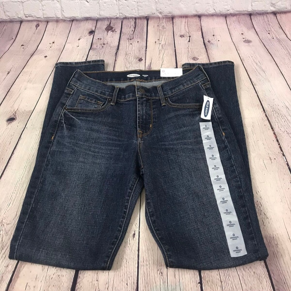 NWT Old Navy Original Mid Rise Blue Skinny Jeans